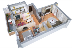 Những mẫu căn hộ 70m2 có hai phòng ngủ dễ ứng dụng ở Việt Nam