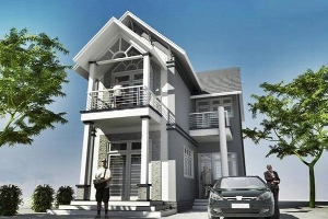 Mẫu nhà 2 tầng phù hợp với gia đình đông thành viên